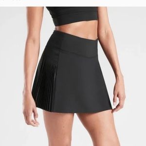 Athleta Backspin Pleated Tennis Skort | Black | Women’s Small